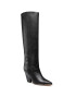 Tory Burch Cizme lungi muschetar Lila Knee Boot 60917 Negru - Pled.ro