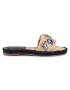 Tory Burch Espadrile Crystal Raffia Slide Raffia 63580 Bej - Pled.ro