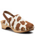 Tory Burch Saboți Blythe 50MM Studded Clog 56904 Alb - Pled.ro