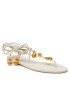 Tory Burch Sandale Capri Flat Lace Up Sandal 80044 Bej - Pled.ro