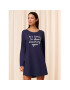 Triumph Cămașă de noapte Nightdresses NDK 03 LSL X 10216556 Bleumarin - Pled.ro