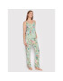 Triumph Pantaloni pijama Mix & Match 10202423 Verde Relaxed Fit - Pled.ro