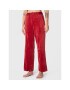 Triumph Pantaloni pijama Mix & Match Velour 10213411 Roșu Relaxed Fit - Pled.ro