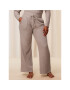 Triumph Pantaloni pijama Thermal MyWear Wide Leg Trousers 10216564 Bej Regular Fit - Pled.ro