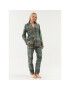 Triumph Pijama Boyfriend PW X Checks 10216554 Verde Relaxed Fit - Pled.ro