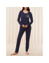 Triumph Pijama Sets PK 03 LSL X 10216533 Bleumarin Regular Fit - Pled.ro