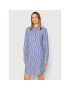 Trussardi Rochie tip cămașă Herringbone 56D00588 Bleumarin Relaxed Fit - Pled.ro