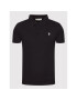 Trussardi Tricou polo Piquet 52T00597 Negru Regular Fit - Pled.ro