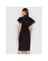 TWINSET Rochie tip cămașă 221TT2130 Negru Straight Fit - Pled.ro