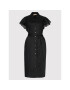 TWINSET Rochie tip cămașă 221TT2130 Negru Straight Fit - Pled.ro