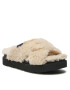 Ugg Șlapi W Fuzz Sugar Cross Slide 1135131 Bej - Pled.ro