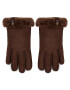 Ugg Mănuși de Damă W Shorty Glove W Leather Trim 17367 Maro - Pled.ro