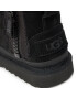 Ugg Pantofi T Classic Mini Ziper Tape Logo 1143699T Negru - Pled.ro