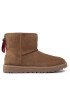 Ugg Pantofi W Classic Mini Logo Zip 1122671 Maro - Pled.ro