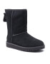 Ugg Pantofi W Classic Short Logo Zip 1122672 Negru - Pled.ro