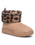 Ugg Pantofi W Fluff Mini Quilted Leopard 1105358 Bej - Pled.ro