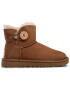 Ugg Cizme de zăpadă W Mini Bailey Button II 1016422 Maro - Pled.ro