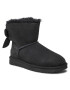 Ugg Pantofi W Mini Bailey Fluff Bow 1123635 Negru - Pled.ro