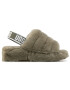 Ugg Papuci de casă W Fluff Yeah Slide 1095119 Verde - Pled.ro