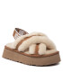 Ugg Papuci de casă W Disco Cross Slide 1121550 Bej - Pled.ro