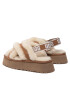 Ugg Papuci de casă W Disco Cross Slide 1121550 Bej - Pled.ro