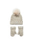 Ugg Set mănuși și căciulă K Infant Knit Set 20124 Gri - Pled.ro