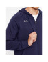 Under Armour Bluză Ua Rival Fleece Fz Hoodie 1379767 Bleumarin Loose Fit - Pled.ro