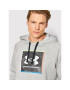 Under Armour Bluză Ua Rival Fleece Graphic 1370349 Gri Regular Fit - Pled.ro