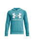 Under Armour Bluză UA Rival Fleece Hoodie 1357585 Verde Relaxed Fit - Pled.ro