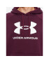 Under Armour Bluză Ua Rival Fleece Logo Hd 1379758 Vișiniu Loose Fit - Pled.ro