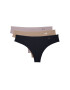 Under Armour Set 3 perechi de chiloți tanga PS Thong 3Pack 1325615 Negru - Pled.ro