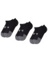 Under Armour Set de 3 perechi de șosete joase unisex Heatgear No Show Sock 1346755-001 Negru - Pled.ro