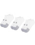 Under Armour Set de 3 perechi de șosete joase unisex Heatgear No Show Sock 1346755-100 Alb - Pled.ro