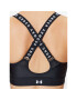 Under Armour Sutien sport Ua Infinity High Bra Zip 1373860 Negru Fitted Fit - Pled.ro