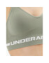 Under Armour Sutien sport Ua Seamless Low Long Bra 1357719 Verde Compression Fit - Pled.ro