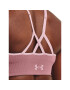 Under Armour Sutien sport UA Seamless Low Long Rib 1373870 Roz - Pled.ro