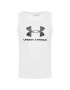 Under Armour Tank top Ua Sportstyle Logo 1329589 Alb Loose Fit - Pled.ro