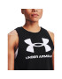 Under Armour Tricou tehnic Live Sportstyle Graphic Tank 1356297 Negru Regular Fit - Pled.ro