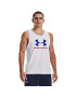 Under Armour Tricou tehnic UA SPORTSTYLE LOGO TANK 1329589 Alb Regular Fit - Pled.ro