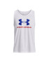 Under Armour Tricou tehnic UA SPORTSTYLE LOGO TANK 1329589 Alb Regular Fit - Pled.ro