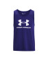 Under Armour Tricou tehnic UA SPORTSTYLE LOGO TANK 1329589 Bleumarin Regular Fit - Pled.ro