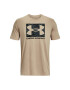 Under Armour Tricou UA ABC CAMO BOXED LOGO SS 1361673 Bej Regular Fit - Pled.ro