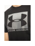 Under Armour Tricou Ua Boxed Sportstyle 1329581 Negru Loose Fit - Pled.ro