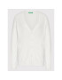 United Colors Of Benetton Cardigan 102MD600I Alb Relaxed Fit - Pled.ro