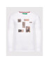 United Colors Of Benetton Longsleeve 3096U100V Alb Regular Fit - Pled.ro