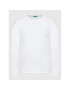 United Colors Of Benetton Longsleeve 3JE1J19A9 Alb Relaxed Fit - Pled.ro