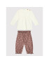 United Colors Of Benetton Set bluză și pantalon 3ATNMM29H Bej Relaxed Fit - Pled.ro