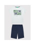 United Colors Of Benetton Set tricou și pantaloni scurți 3096CK002 Alb Regular Fit - Pled.ro