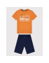 United Colors Of Benetton Set tricou și pantaloni scurți 3096CK002 Portocaliu Regular Fit - Pled.ro