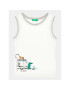 United Colors Of Benetton Top 3Z01GH00O Alb Regular Fit - Pled.ro